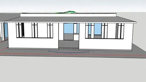 a drawing of a house in perspective,sketchup,revit,house drawing,carports,prefabricated buildings,3d rendering