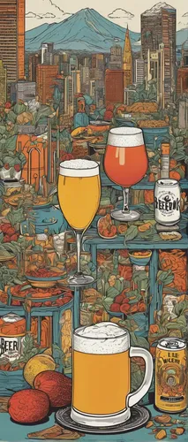 drink icons,beer sets,craft beer,beer coasters,glasses of beer,beer tap,beer tables,oktoberfest background,beer glass,beer table sets,san diego skyline,beer banks,brewery,beer,sampler,city cities,pint glass,beer cocktail,drinkware,beverages,Illustration,American Style,American Style 15