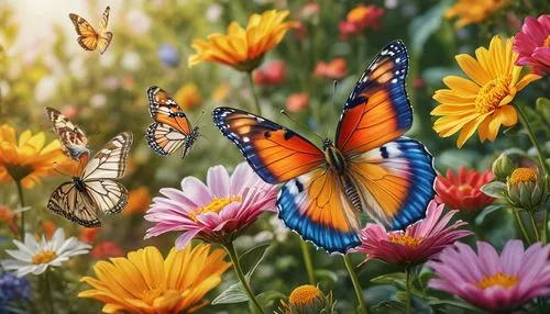 butterfly background,rainbow butterflies,butterfly floral,mariposas,butterflies,butterfly on a flower,Photography,General,Natural