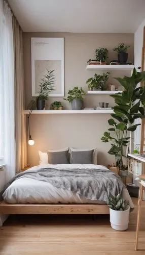 bedroom,wooden shelf,house plants,modern decor,scandinavian style,daybed,houseplant,houseplants,modern room,danish furniture,shared apartment,soft furniture,modern minimalist lounge,guest room,hostplant,home interior,daybeds,home corner,hanging plants,coziness,Photography,Fashion Photography,Fashion Photography 11