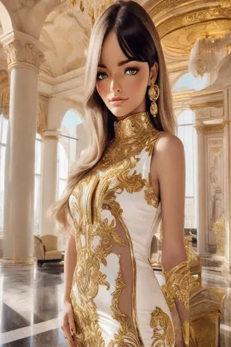 oriental princess,fashion illustration,gold lacquer,versace,oriental girl,ao dai,fashion vector,fashion doll,gold paint stroke,marble palace,fashion dolls,asian vision,gold leaf,designer dolls,dress doll,realdoll,hallia venezia,gold foil mermaid,french silk,gold color