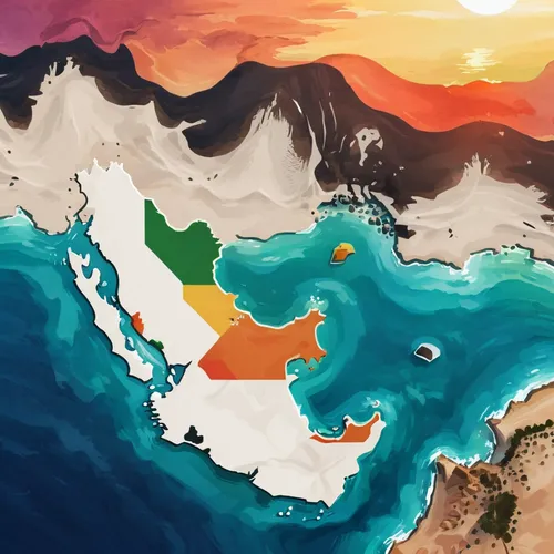 persian gulf,caspian sea,mediterranean sea,the mediterranean sea,relief map,iran,kurdistan,north sumatra,united arab emirate,united arab emirates,lebanon,arabic background,mediterranean,iranian,flag of iran,mediterrenian,indian ocean,tehran,uae,east java,Illustration,Japanese style,Japanese Style 06