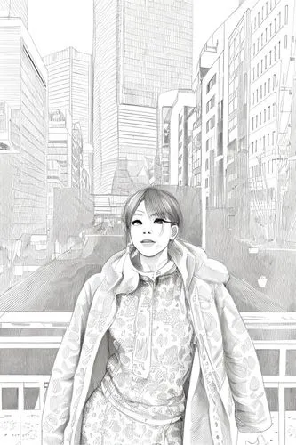 city ​​portrait,seoul,pudong,photo painting,shenyang,beijing,city trans,world digital painting,comic halftone woman,graphite,rou jia mo,digital drawing,samcheok times editor,gwanghwamun,photo effect,seoul namdaemun,shuai jiao,color halftone effect,digital artwork,japanese woman,Design Sketch,Design Sketch,Character Sketch