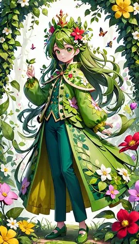 spring crown,tiki,flower background,fiori,blooming wreath,spring background,frog prince,flora,fallen petals,rusalka,emerald,camellia,flower fairy,petals,green wreath,frame flora,lilly of the valley,wreath of flowers,marie leaf,peacocks carnation,Anime,Anime,General