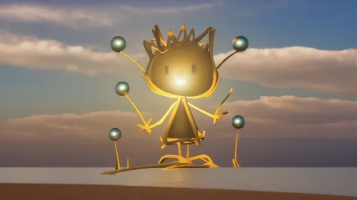 sun god,crown render,3d render,golden crown,coral guardian,light bearer,sunroot,3d rendered,cinema 4d,3d model,sun,sun head,fairy stand,glowing antlers,gold deer,render,light stand,gold crown,visual e