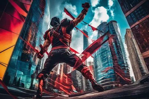 daredevil,superhero background,ilaje,elektra,world digital painting,skycraper,spidey,volador,raimi,red super hero,spiderman,anansi,celldweller,strider,spider man,antman,gantman,photomanipulation,vanterpool,ultraman,Conceptual Art,Fantasy,Fantasy 26