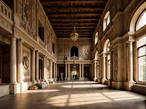 certosa di pavia,doge's palace,venaria,versailles,residenz,highclere castle,cliveden,colonnades,royal interior,palaces,europe palace,uffizi,orangerie,louvre,lateran,the palace,empty interior,certosa,villa cortine palace,colonnade