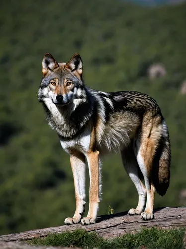 Eurasian grey wolf, Canis lupus, at a vulture watching site in the Madzharovo valley, Eastern Rhodope mountains, Bulgaria,kunming wolfdog,czechoslovakian wolfdog,european wolf,saarloos wolfdog,sakhali