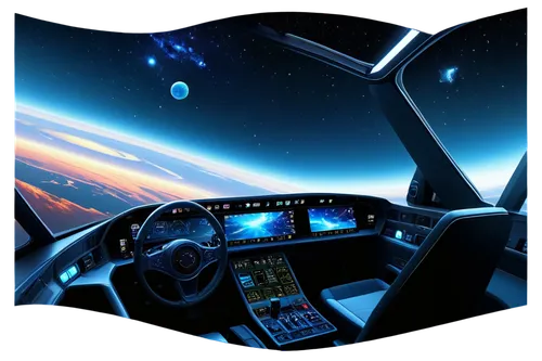 spaceship interior,cockpit,stardrive,ufo interior,cockpits,flightdeck,drivespace,piloting,the interior of the cockpit,hyperspace,futuristic landscape,piloted,navigator,dashboard,dashboards,hyperdrive,piloty,autopilot,navigation,instrument panel,Illustration,Abstract Fantasy,Abstract Fantasy 14