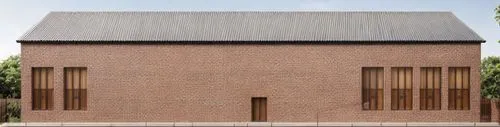 exterior designe professional photo of an one stored building with, entrance view, facade finishing with decorative brick panels,trapezoidal roof,wooden facade,sand-lime brick,clay house,timber house,