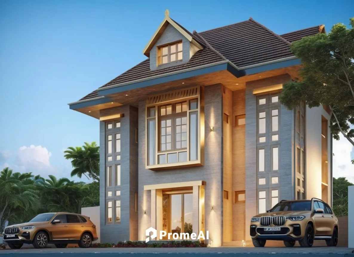 3d rendering,exterior decoration,homebuilding,gold stucco frame,residential house,bendemeer estates,floorplan home,rumah,eifs,duplexes,two story house,holiday villa,luxury property,stucco frame,privat