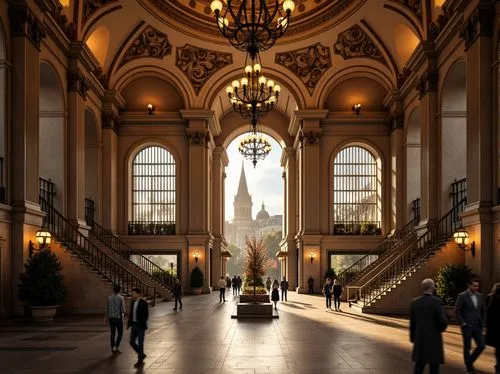 gct,archly,union station,entrance hall,kunsthistorisches museum,nypl,spreckels,hall of nations,hallway,grand central terminal,neoclassical,musée d'orsay,south station,hall of the fallen,grand central station,foyer,gringotts,hearst,cochere,capitol buildings