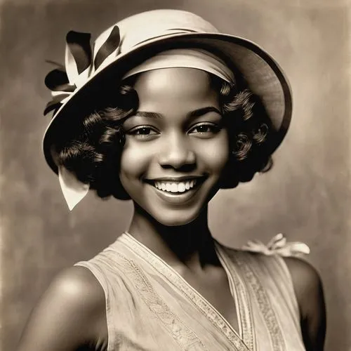 vintage female portrait,vintage girl,vintage woman,vintage women,african american woman,ester williams-hollywood,flapper,beautiful african american women,afro american girls,beautiful bonnet,vintage fashion,girl wearing hat,vintage angel,brandy,nigeria woman,roaring twenties,fashionista from the 20s,1920s,afro-american,african woman,Illustration,Realistic Fantasy,Realistic Fantasy 21