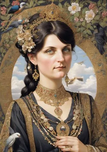 theodora,principessa,portrait of a woman,perugini,portrait of a girl,urania