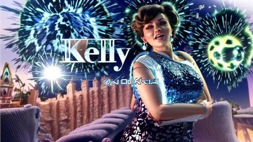 3d HD 
,a lady is dancing around with fireworks and a football,kelly,kely,kellye,kotelly,arletty,kelleys