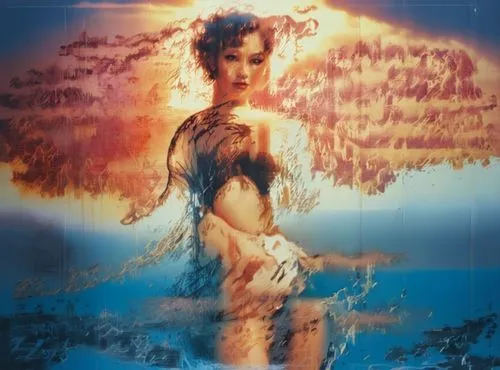 struzan,sirene,jolin,photo art,image manipulation,inanna,Illustration,Paper based,Paper Based 30