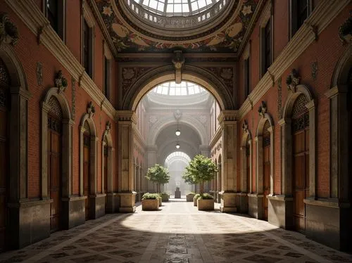 glyptotek,sapienza,theed,venaria,corridor,arcades,corridors,hallway,mirogoj,archways,carreau,enfilade,certosa di pavia,cryengine,arcaded,inside courtyard,archly,train station passage,courtyard,colonnades