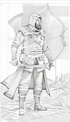 harbormaster,man with umbrella,weathercaster,weatherman,rainwear,oratore,Design Sketch,Design Sketch,Hand-drawn Line Art