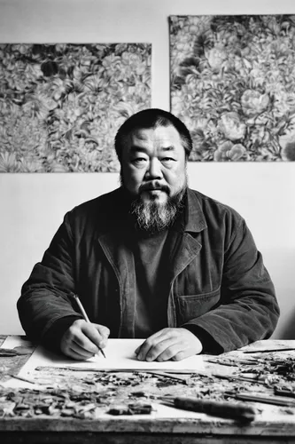 Portrait of Ai Weiwei in his Berlin studio by Wolfgang Stahr for Artsy.  © Artsy and Wolfgang Stahr.,luo han guo,han bok,xiangwei,shuai jiao,tai qi,han thom,mongolian,kai yang,choi kwang-do,xuan lian,