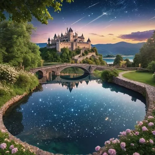 fairytale castle,fairy tale castle,fairy tale castle sigmaringen,fairytale,fairy tale,a fairy tale,fantasy picture,fantasy landscape,water castle,fairy world,children's fairy tale,3d fantasy,fantasy world,sleeping beauty castle,wishing well,dream world,enchanted,landscape background,fairytales,beautiful landscape,Photography,General,Realistic