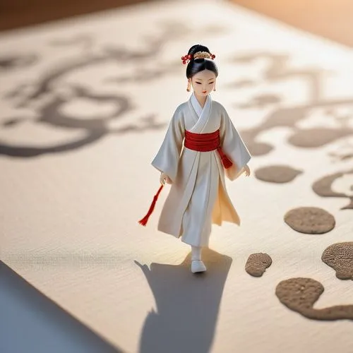 tokaido,miniature figure,geiko,miniature figures,paper art,3d figure,Photography,General,Realistic