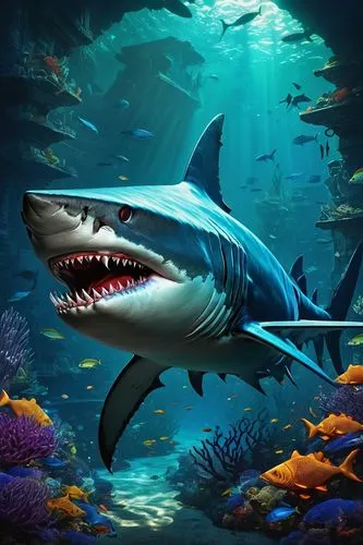 megalodon,carcharodon,temposhark,great white shark,nekton,mayshark,ijaws,underwater background,tigershark,requin,houndshark,shark,megalops,leptocephalus,carcharhinus,sharklike,seaquarium,sharkiyeh,semiaquatic,cetacea,Conceptual Art,Daily,Daily 10