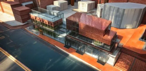 hafencity,glass facades,3d rendering,glass blocks,glass facade,hoboken condos for sale,render,red bricks,block balcony,hudson yards,highline,roof top pool,corten steel,elbphilharmonie,tilt shift,skysc