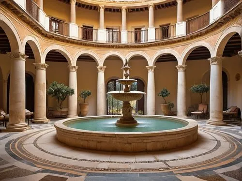 Ancient Roman villa, Domus Romana, architectural design, luxurious interior, high ceiling, marble floors, grand staircase, ornate columns, intricate mosaics, frescoed walls, vaulted roofs, Roman arche