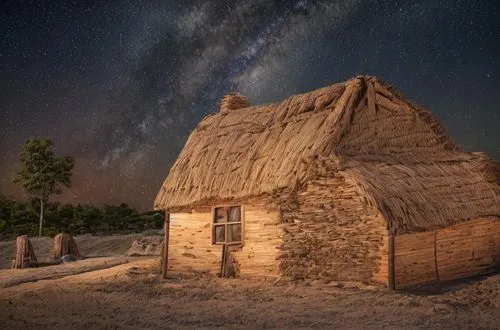 straw hut,tekapo,south australia,ancient house,log cabin,farm hut,wooden hut,astronomy,traditional house,namibia nad,bannack camping tipi,namibia,new mexico,huts,small cabin,the milky way,australia,fisherman's hut,cabin,new zealand,Common,Common,None