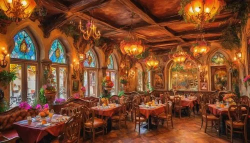 restaurant bern,ristorante,alpine restaurant,new york restaurant,a restaurant,fine dining restaurant,maggiano,dining room,restaurant ratskeller,ornate room,breakfast room,bistro,rathskeller,bavarian dinner,restaurant,trattoria,wine tavern,floridita,restaurants,victorian room,Illustration,Realistic Fantasy,Realistic Fantasy 02