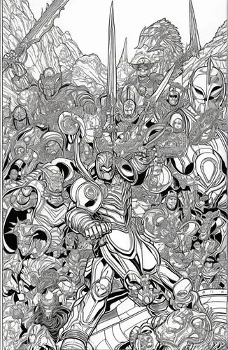 a black and white drawing of a man surrounded by various objects,mono-line line art,mono line art,inks,inking,oeming,lineart,Illustration,Black and White,Black and White 06