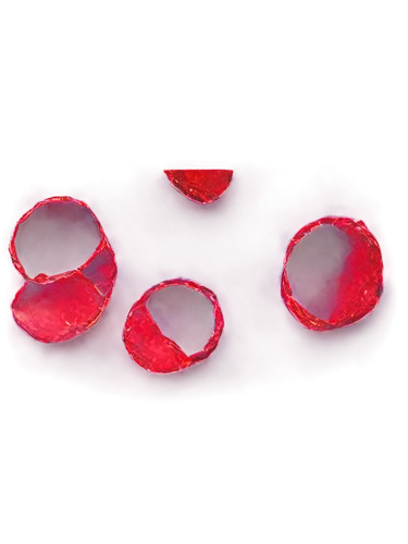 Microscopic view, red blood cells, clumped together, irregular shape, dark red color, transparent background, high magnification, bright lighting, detailed texture, 3D rendering, realistic style.,hemo