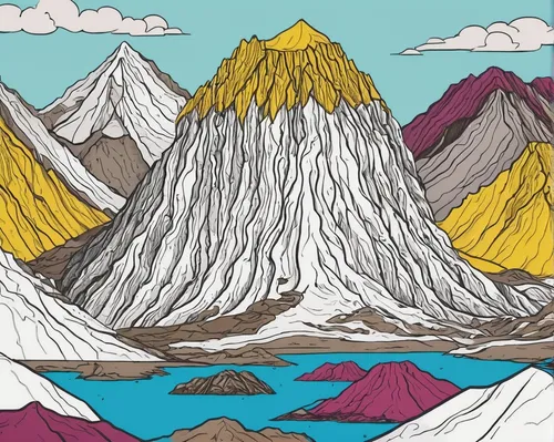 himalayas,karakoram,mountainous landforms,himalaya,himalayan,mountain ranges,glacial landform,annapurna,mountain range,mountains,ladakh,giant mountains,suusamyrtoo mountain range,high mountains,everest region,mountainous landscape,denali,mountain scene,snow mountains,the landscape of the mountains,Illustration,Children,Children 06