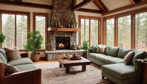 sunroom,fire place,family room,fireplaces,the cabin in the mountains,fireplace,coziness,log cabin,chalet,forest house,log home,sitting room,coziest,wooden beams,alpine style,cozier,warm and cozy,luxury home interior,home interior,wood stove,Photography,Fashion Photography,Fashion Photography 07