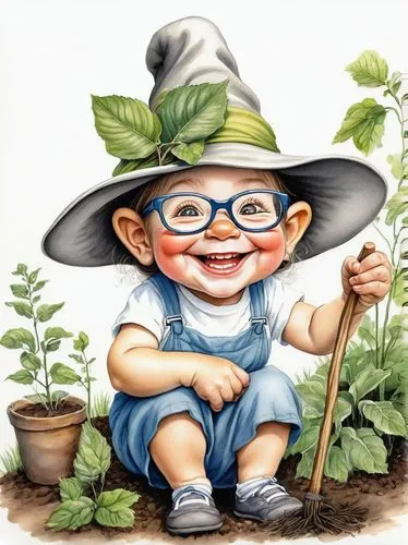 garden gnome,picking vegetables in early spring,gardening,smartweed-buckwheat family,gardener,chinese cabbage young,seedling,salad plant,scandia gnome,crop plant,farmer,permaculture,aggriculture,planting,vegetable garden,ruprecht herb,celery plant,cabbage leaves,agricultural,agroculture,Illustration,Black and White,Black and White 35