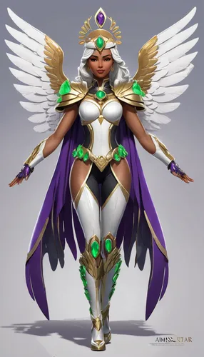 goddess of justice,sorceress,fantasy woman,athena,harpy,cleopatra,female warrior,pharaonic,warrior woman,vanessa (butterfly),tiana,mercy,archangel,priestess,guardian angel,jaya,zodiac sign libra,phoenix,bird bird-of-prey,african american woman,Unique,Design,Character Design