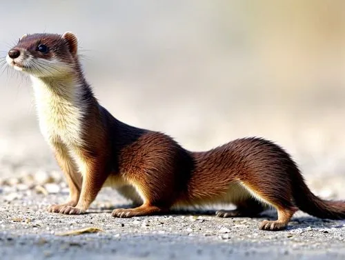 صمم مشهد مربع الشكل عبارة عن رسم يدوي لحيوان ابن عرس بالوان زيتية و خلفية بيضاء,stoat,weasel,dwarf mongoose,mustelidae,polecat,mongoose,stoats,mustelids,ferret,cricetidae,spermophilus,water marten,wea