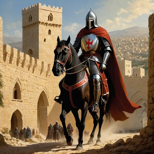 crusader,bactrian,constantinople,the roman centurion,templar,hispania rome,jerusalem,cavalry,roman soldier,camelot,genesis land in jerusalem,king caudata,biblical narrative characters,conquistador,castleguard,king david,wall,heroic fantasy,cuirass,pure-blood arab,Conceptual Art,Fantasy,Fantasy 28