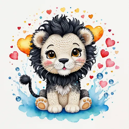 little lion,lion,baby lion,lion cub,forest king lion,panthera leo,lion - feline,lion white,african lion,female lion,zodiac sign leo,lion father,lion head,lion number,kyi-leo,lion children,two lion,male lion,masai lion,skeezy lion,Illustration,Japanese style,Japanese Style 01