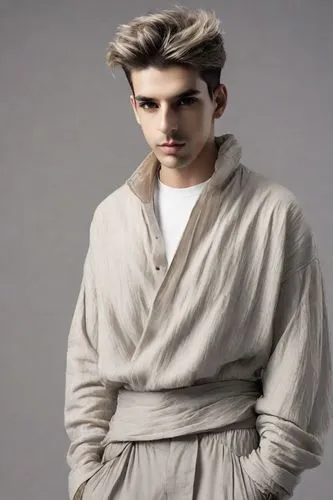 middle eastern monk,jedi,bathrobe,sackcloth textured,luke skywalker,sackcloth,male model,fleece,clone jesionolistny,male elf,imperial coat,caesar cut,obi-wan kenobi,greek god,millenium falcon,republic,star wars,starwars,linen,photo session in torn clothes,Photography,Realistic