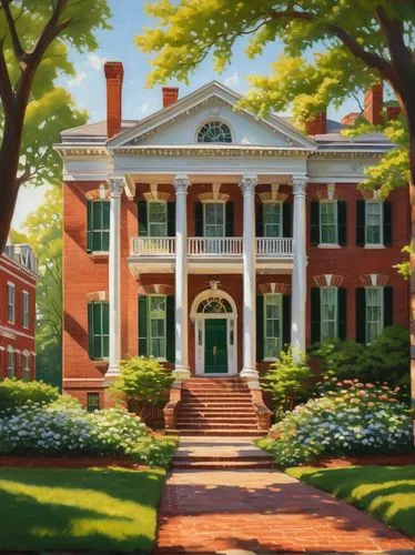 haddonfield,monticello,uva,umw,pei,muskau,marylhurst,hpu,rpi,spelman,sylvania,maplecroft,virginia,tcnj,uga,depauw,federalsburg,montpelier,vsu,uvm,Illustration,Retro,Retro 02