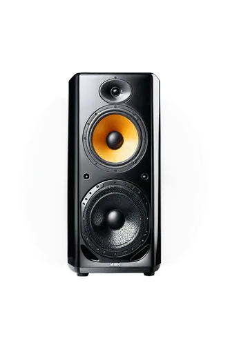 Sharp sound, loudspeaker, metal mesh, black body, sleek design, modern technology, electric circuit, bright LED lights, 3D modeling, metallic texture, high-gloss finish, dynamic composition, shallow d