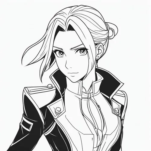 fullmetal alchemist edward elric,sephiroth,ludger,franziska,dragunov,anduin,Illustration,Black and White,Black and White 04