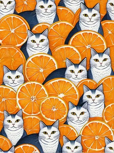 garrison,oranges,tangerines,half of the oranges,orange slices,defence,Illustration,Children,Children 03