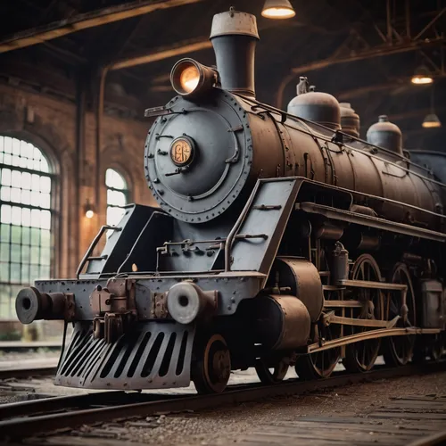 Write a spooky story about a ghost locomotive that haunts an abandoned train station.,steam locomotives,tank cars,steam locomotive,heavy goods train locomotive,wooden train,locomotive roundhouse,the b