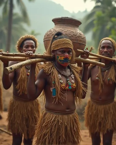 melanesians,congos,tribespeople,huaorani,kutiyattam,papuans