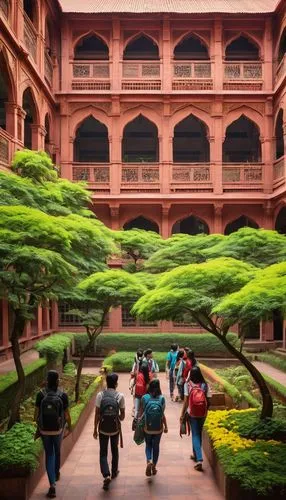 quadrangle,chhatra,ravenshaw,courtyards,inside courtyard,lavasani,lavasa,lahore fort,bikaner,courtyard,leshan,shantiniketan,vidyalayas,neemrana,jaipur,gurukul,gwalior,santiniketan,raisina,mahavidyalaya,Illustration,Japanese style,Japanese Style 21