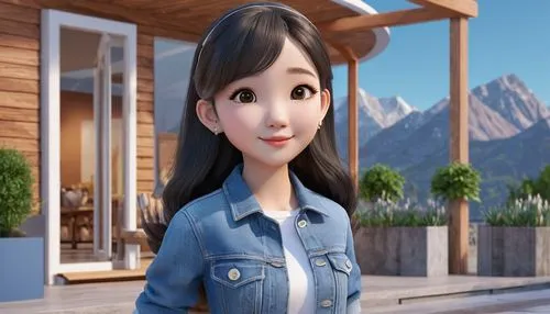 agnes,cute cartoon character,animated cartoon,3d rendered,anime 3d,3d model,3d rendering,cute cartoon image,3d background,3d render,clay animation,a girl's smile,character animation,3d modeling,b3d,cinema 4d,render,countrygirl,princess anna,elphi,Unique,3D,3D Character