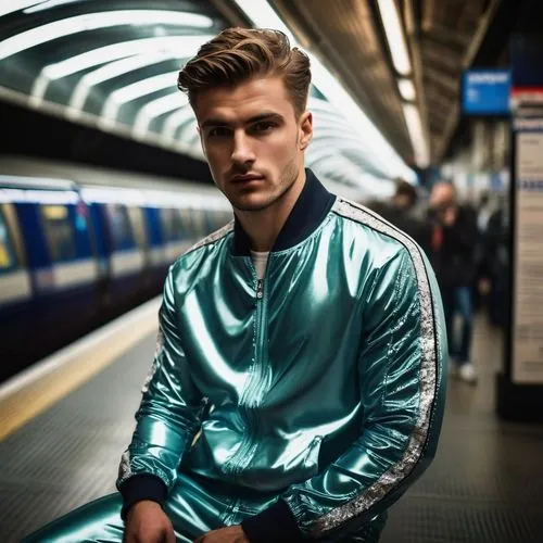 haegglund,topman,tracksuit,london underground,metallic feel,lycra,Photography,General,Fantasy