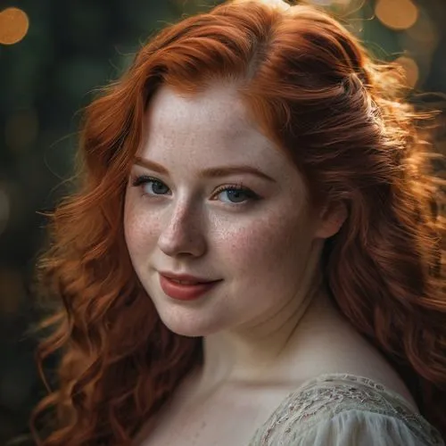 freckles,red hair,long hair,portrait,sexy,beautiful,Photography,General,Fantasy